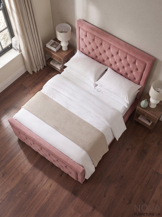 Bellagio Crystal Button Bed