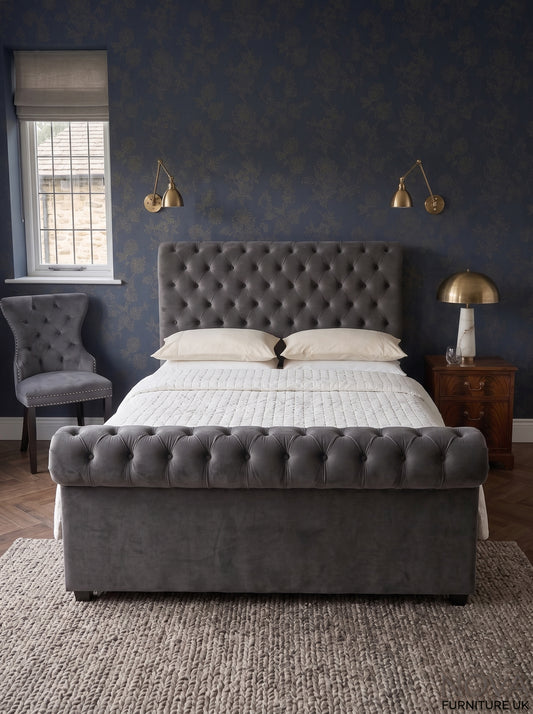 Ashworth Chesterfield Sleigh Bed