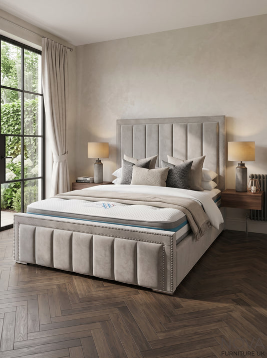 Sterling Studded Panel Bed