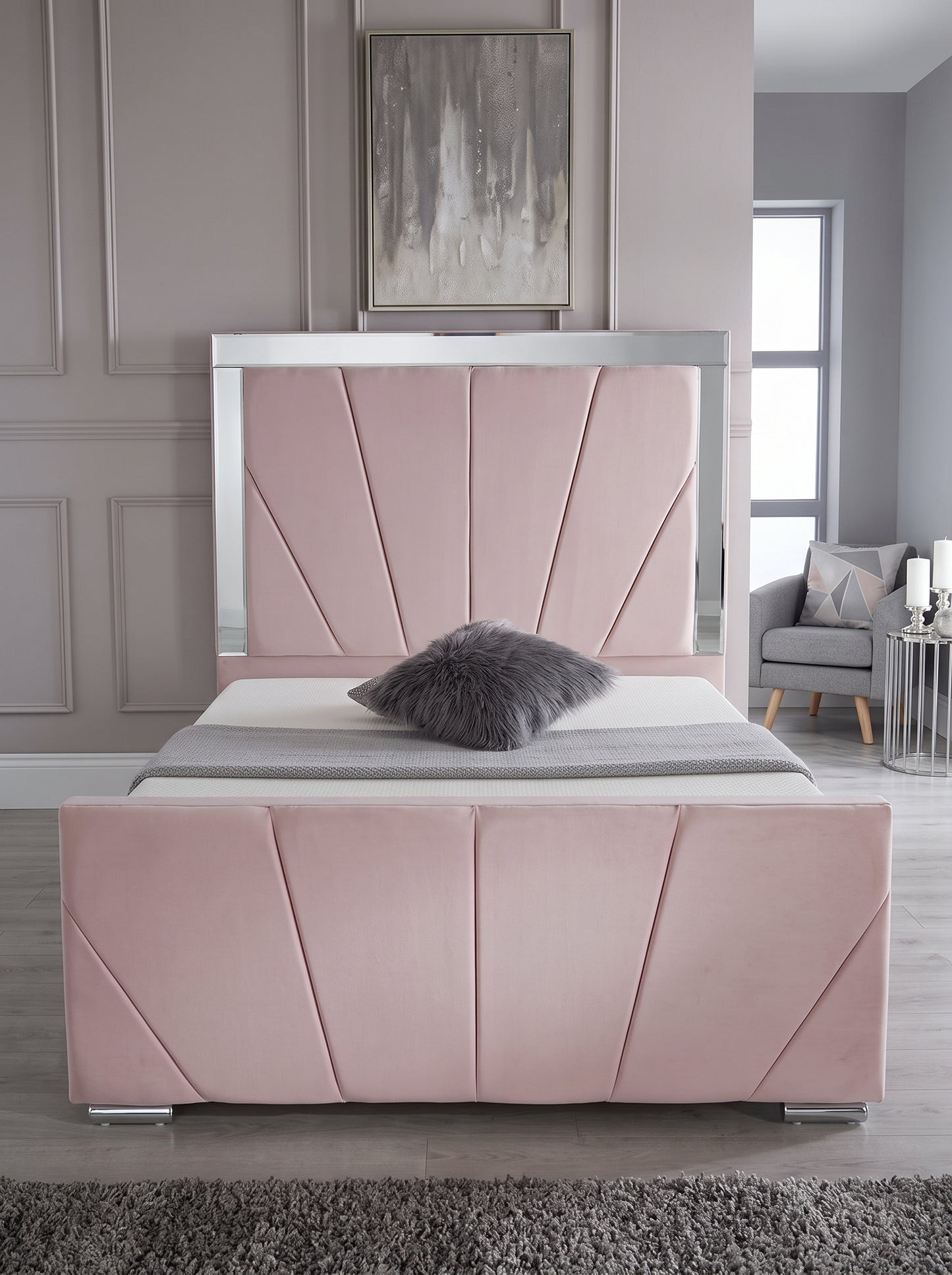 Blossom Sunburst Mirrored Bed