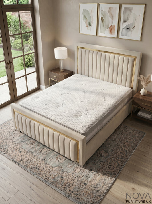 Monaco Gold Trim Bed
