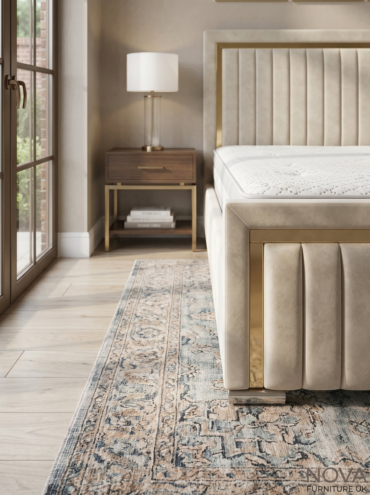 Monaco Gold Trim Bed