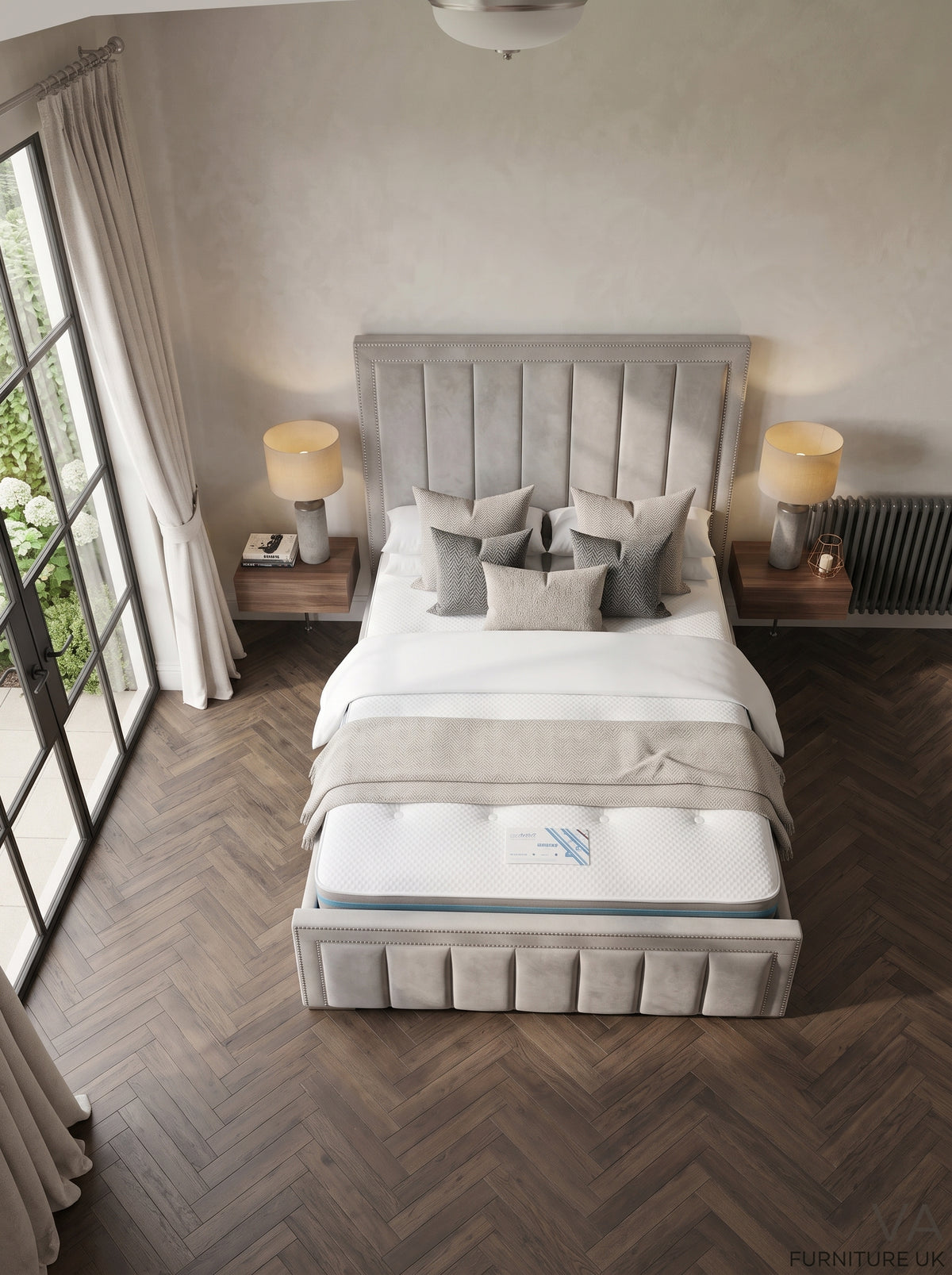 Sterling Studded Panel Bed