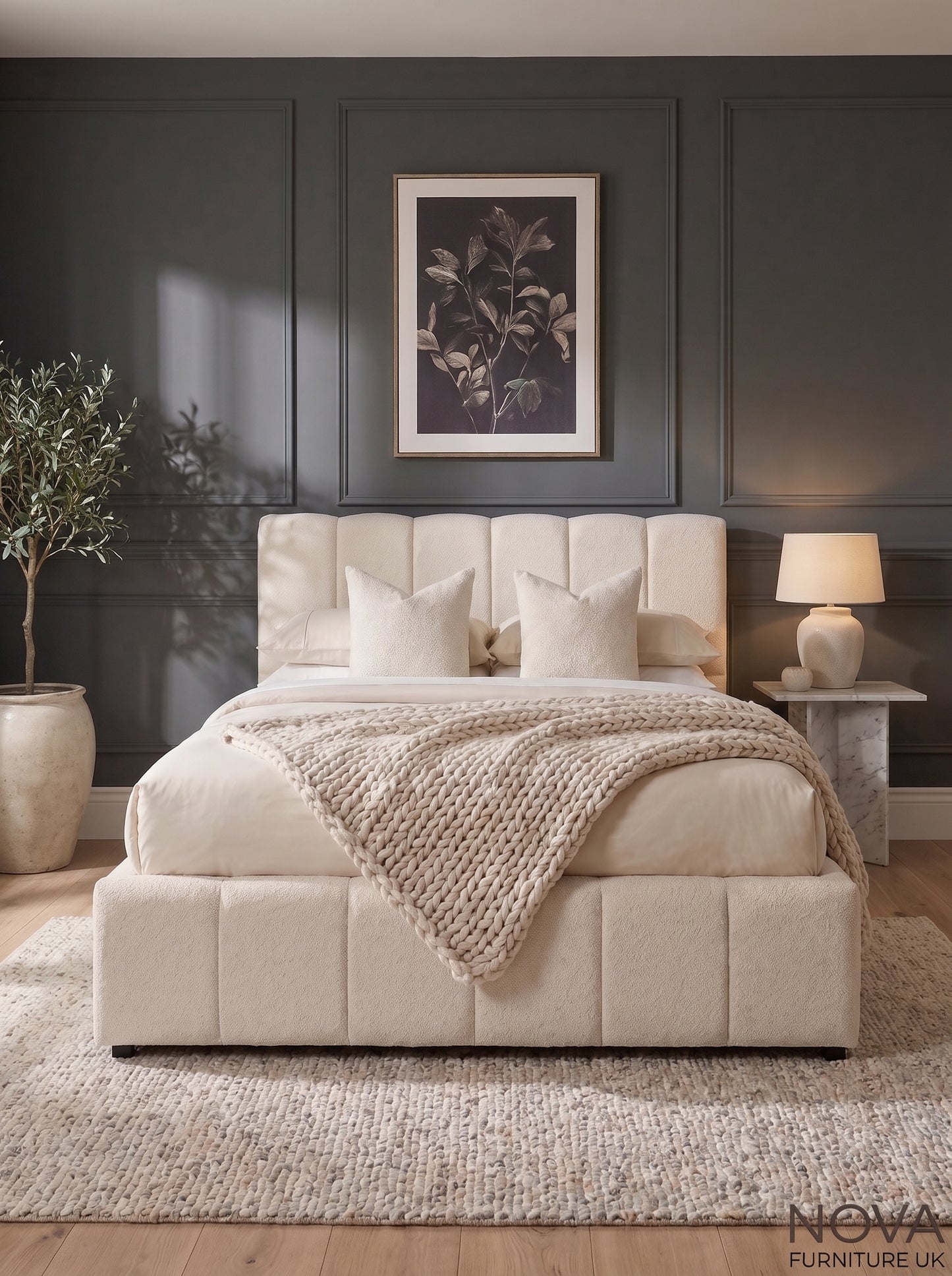 Wren Bubble Boucle Bed