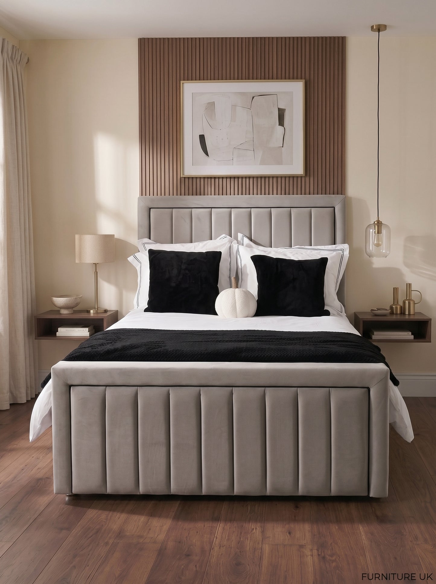 Halston Piped Bed Frame