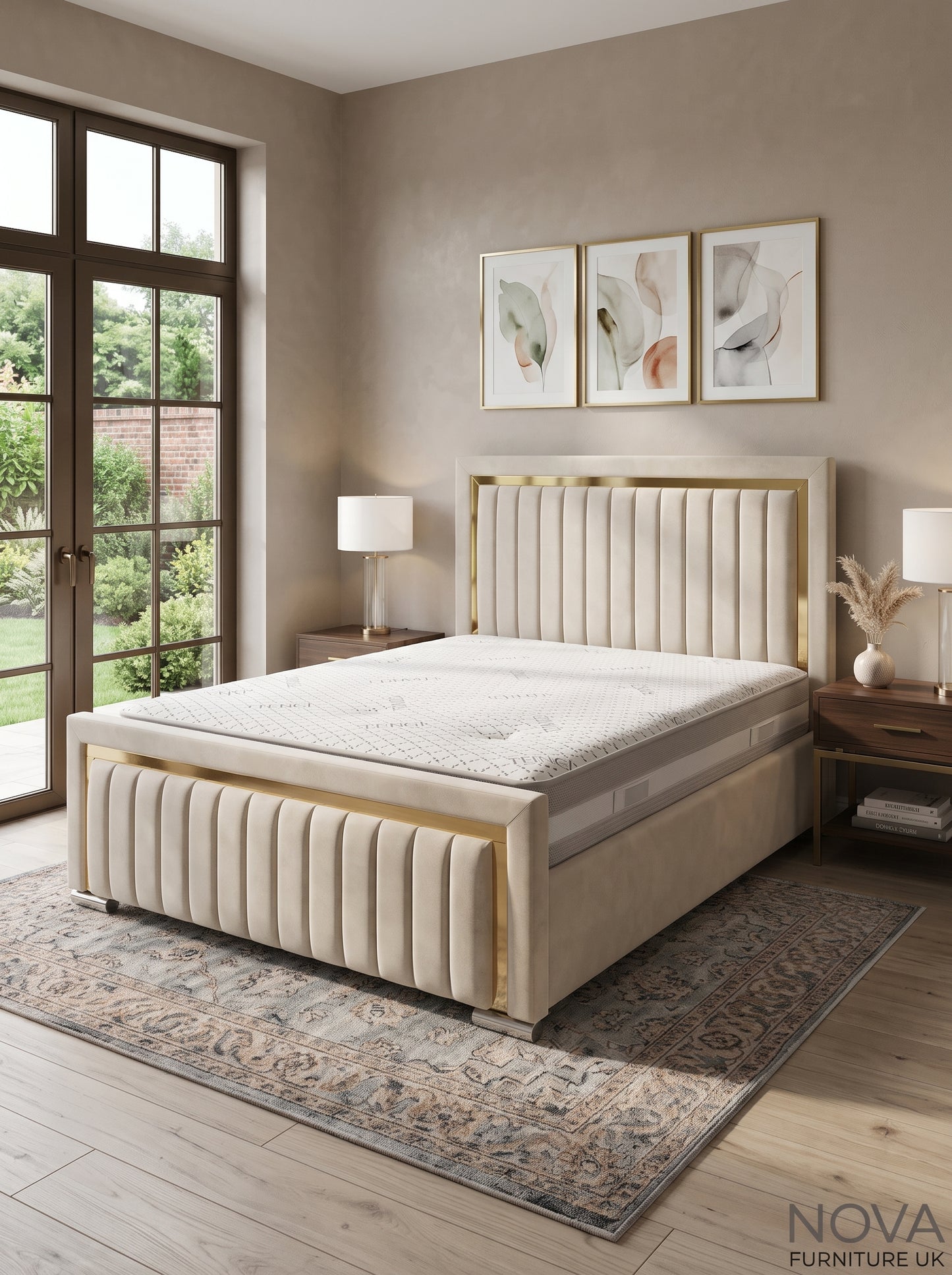 Monaco Gold Trim Bed