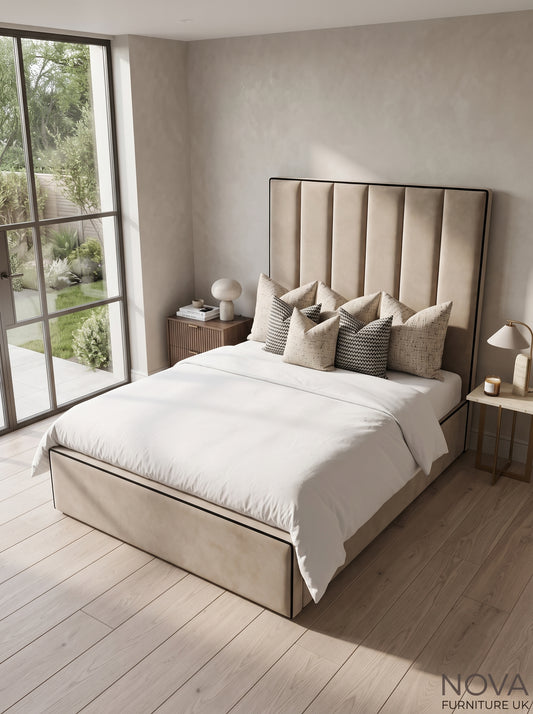 Halston 65" Piped Bed