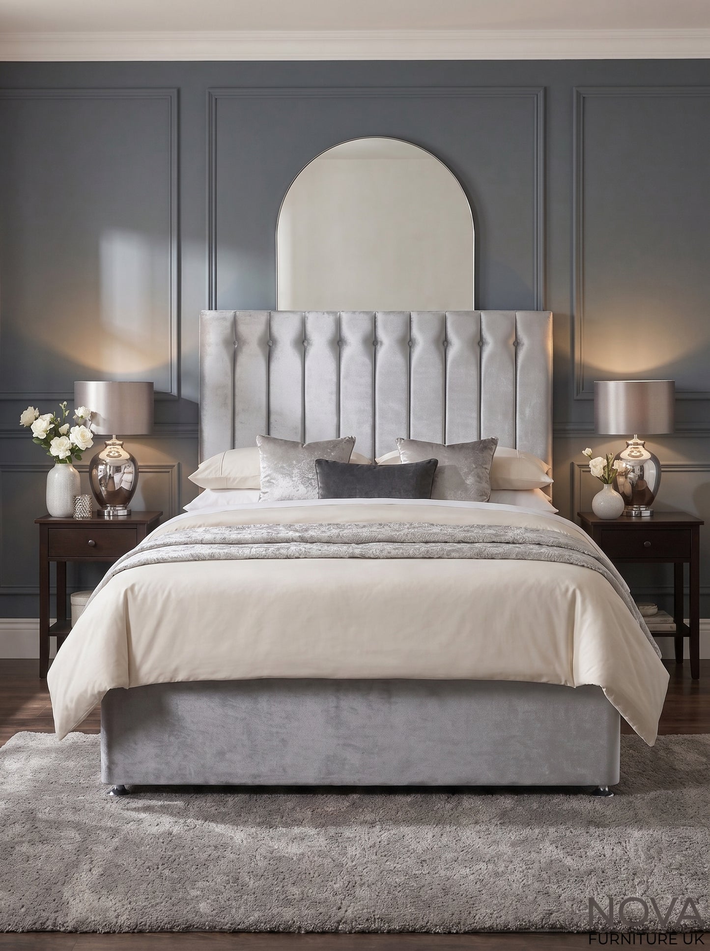 Isabella Ribbed Panel Divan Bed