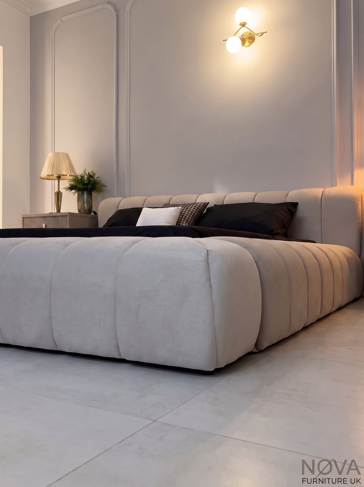 Finch Cloud Bubble Boucle Bed